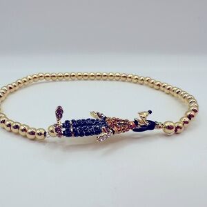 BaubleBar Disney Goofy Pisa Bracelet Pave NWT